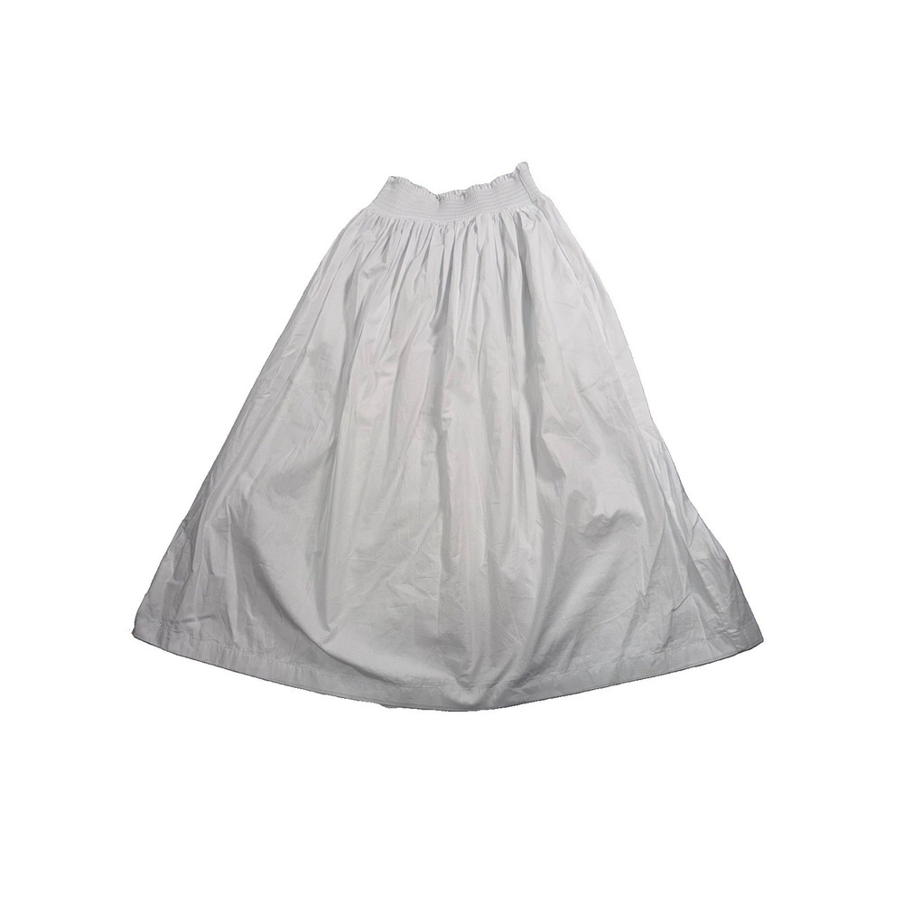 Calvin Klein White Midi Skirt Small Rouched Top Cottagecore Fairycore Festival